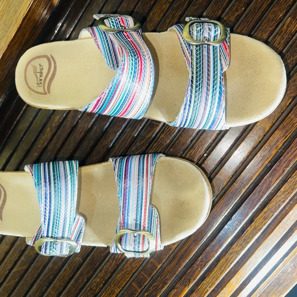 Colorful Striped‎ Women's Sandals